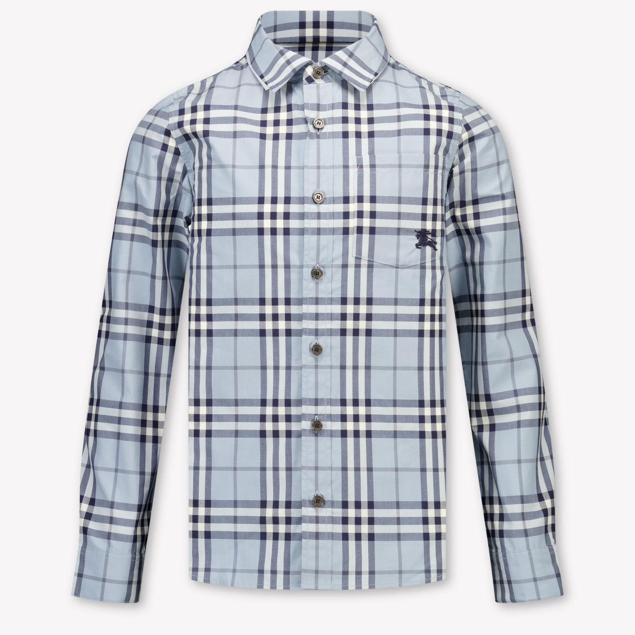 Burberry Owen Kinder Jongens Blouse In Licht Blauw
