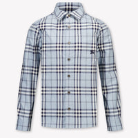 Burberry Owen Kinder Jongens Blouse In Licht Blauw