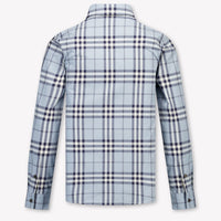 Burberry Owen Kinder Jongens Blouse In Licht Blauw