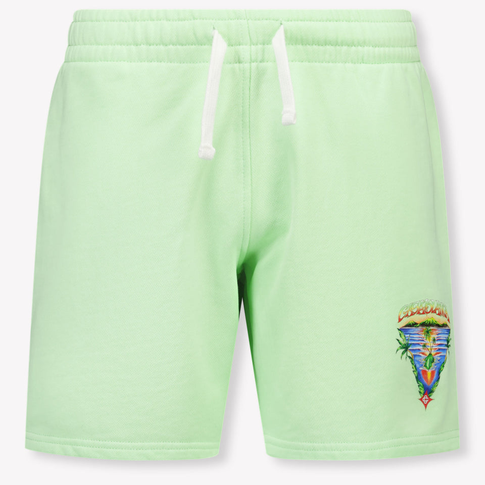 CASABLANCA Kids Boys Shorts In Mint