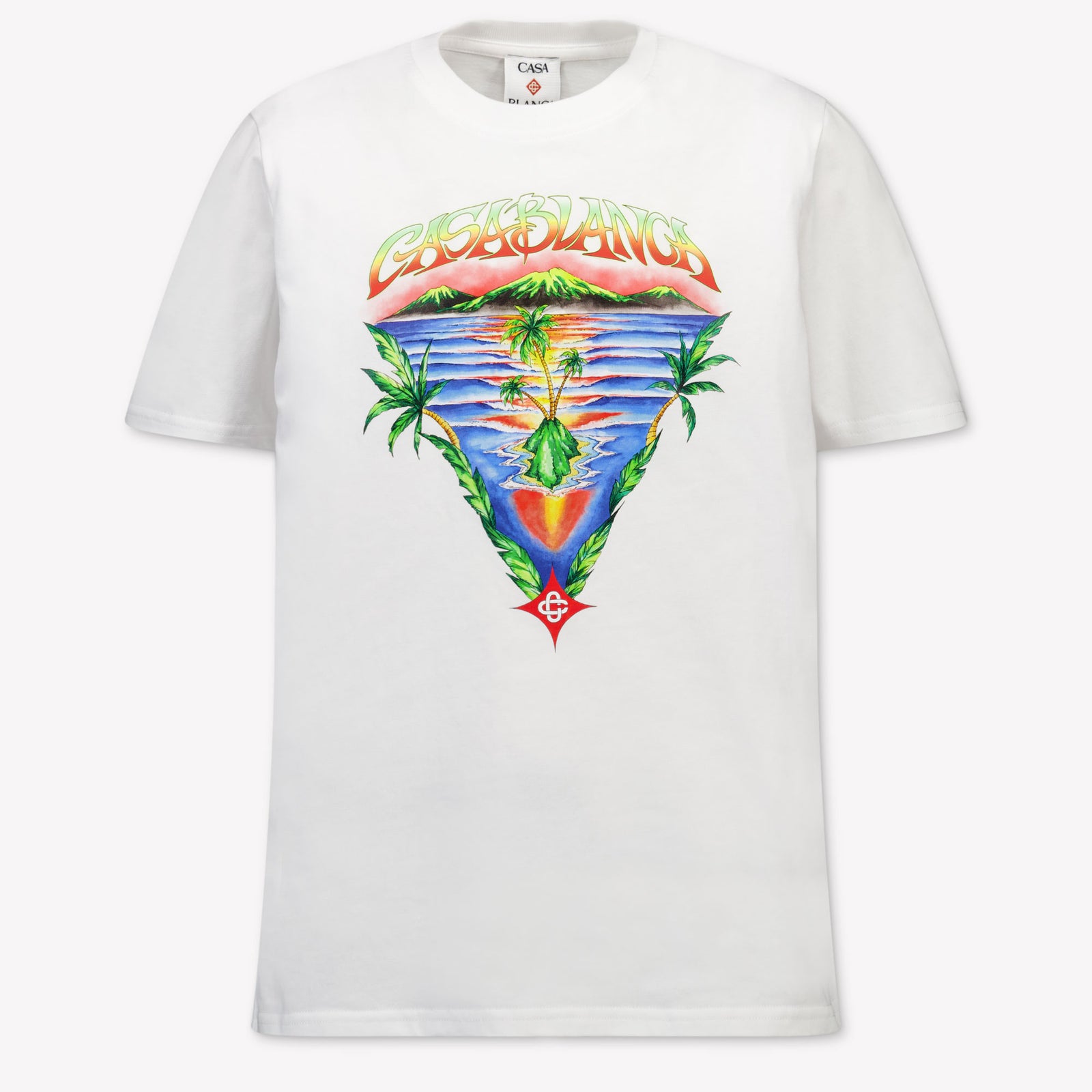 Casablanca Kinder Jongens T-Shirt In Wit