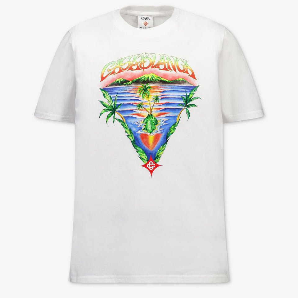 CASABLANCA Kids Boys T-Shirt In White