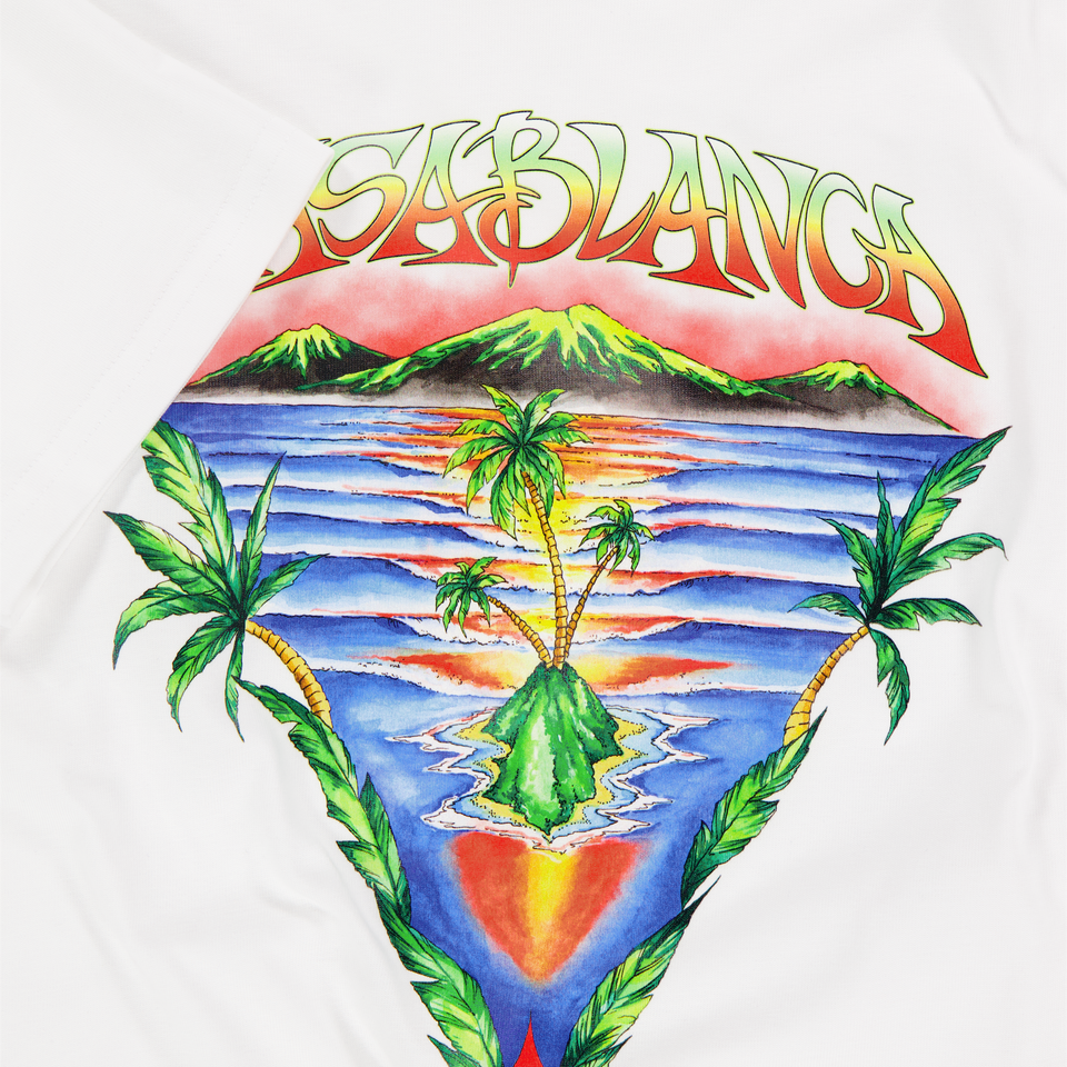 CASABLANCA Kids Boys T-Shirt In White