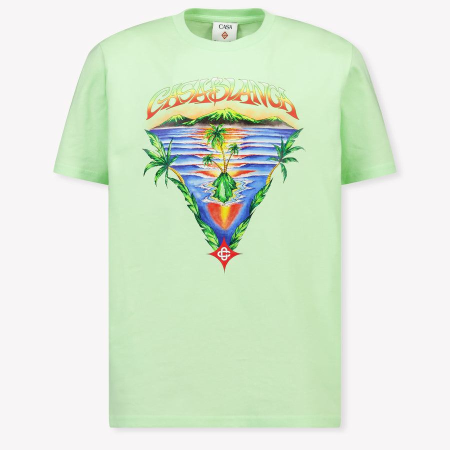 Casablanca Kinder Jongens T-Shirt In Mint