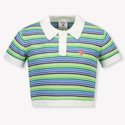 CASABLANCA Kids Girls Polo In Green