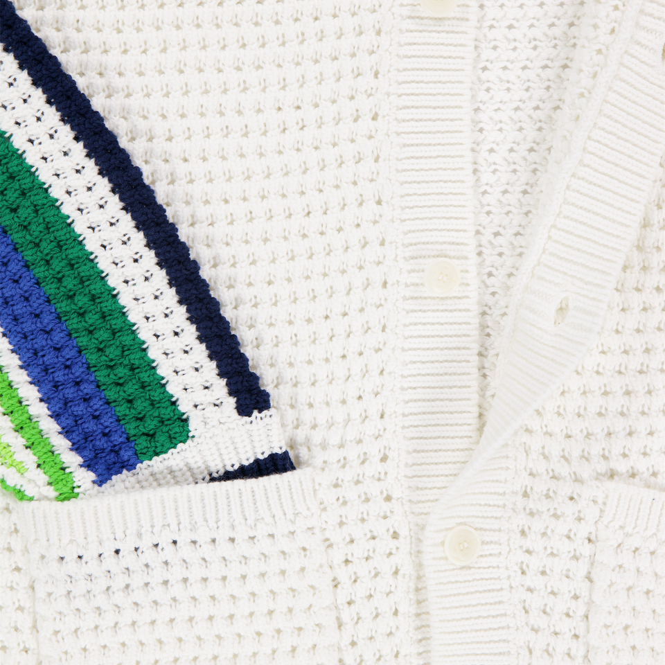 Casablanca Kinder Jongens Vest In Wit