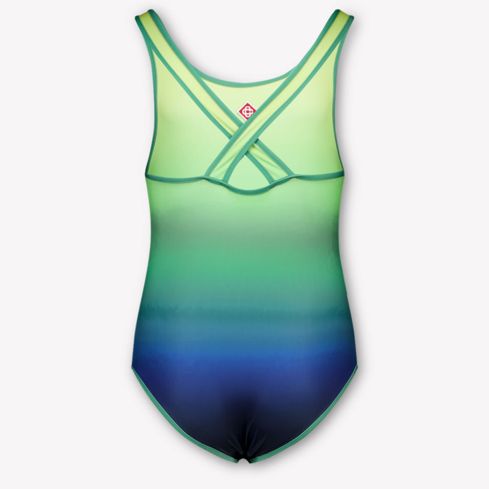 CASABLANCA Kids Girls Swimwear In Blue