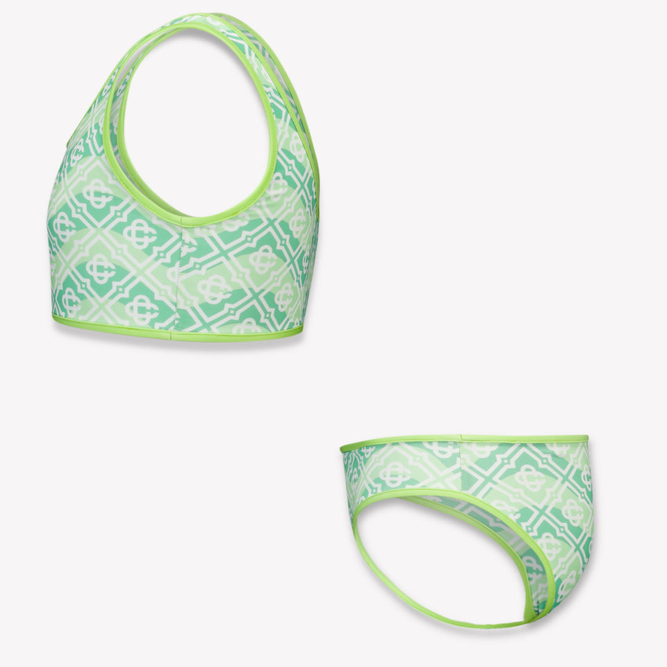CASABLANCA Kids Girls Swimwear In Green
