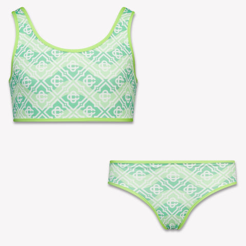 Casablanca Kinder Meisjes Zwemkleding In Groen