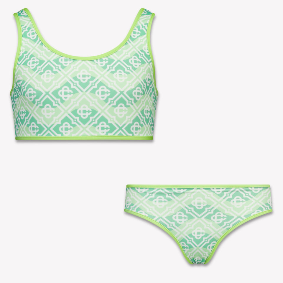 CASABLANCA Kids Girls Swimwear In Green