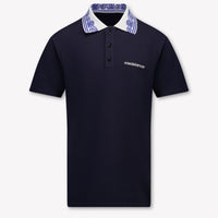 CASABLANCA Kids Unisex Polo In Navy