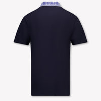 CASABLANCA Kids Unisex Polo In Navy