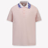CASABLANCA Kids Unisex Polo In Light Pink