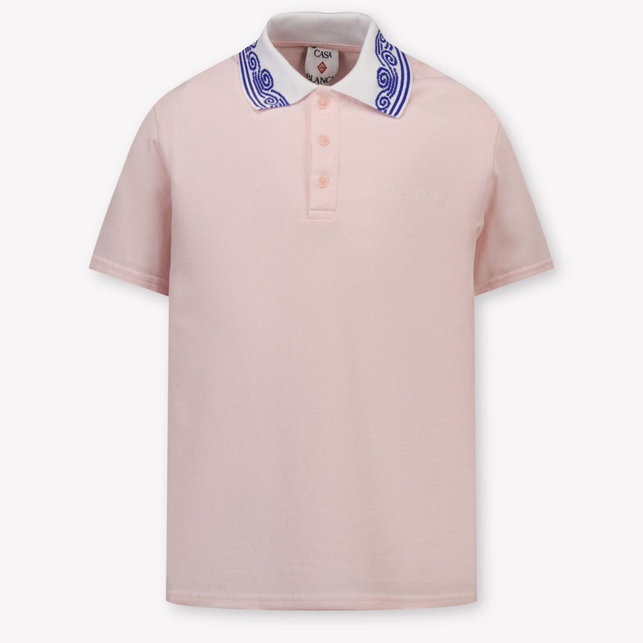 Casablanca Kinder Unisex Polo In Licht Roze