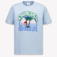 Casablanca Kinder Jongens T-Shirt In Licht Blauw