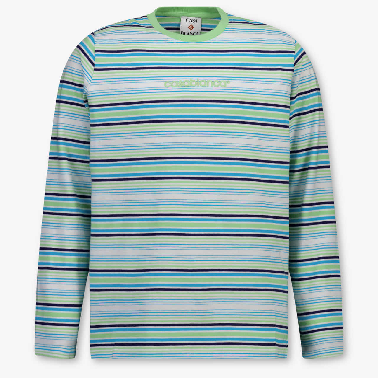 CASABLANCA Kids Unisex T-Shirt In Turquoise