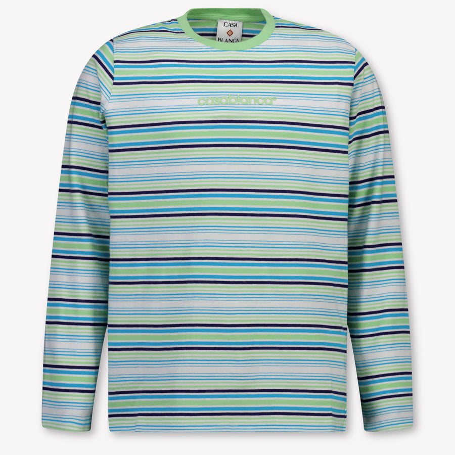 CASABLANCA Kids Unisex T-Shirt In Turquoise