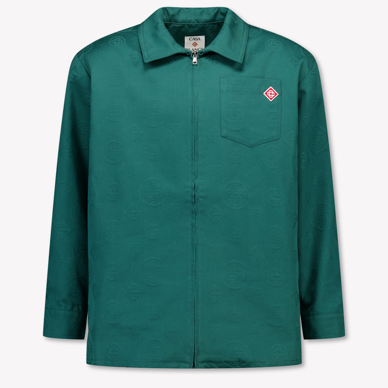 CASABLANCA Kids Boys Cardigan In Dark Green