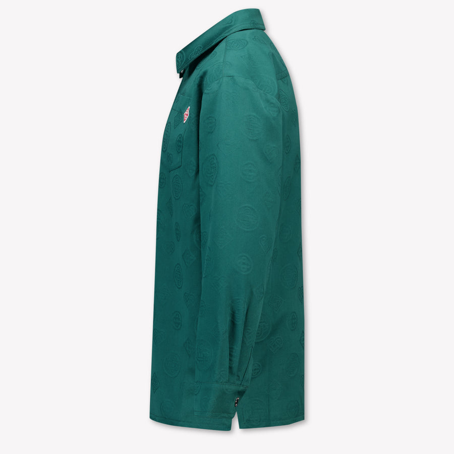 CASABLANCA Kids Boys Cardigan In Dark Green