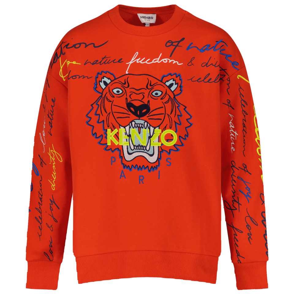 Kenzo kids Kinder Jongens Trui Oranje