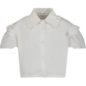 MonnaLisa Kids Girls Blouse Off White