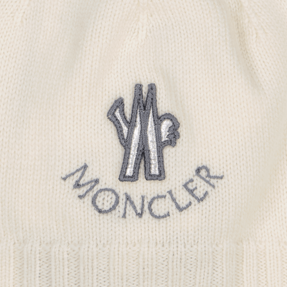 Moncler Baby Unisex Muts Off White