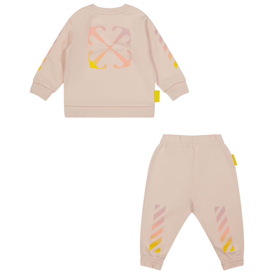 Off-White Baby Meisjes Joggingpak Roze