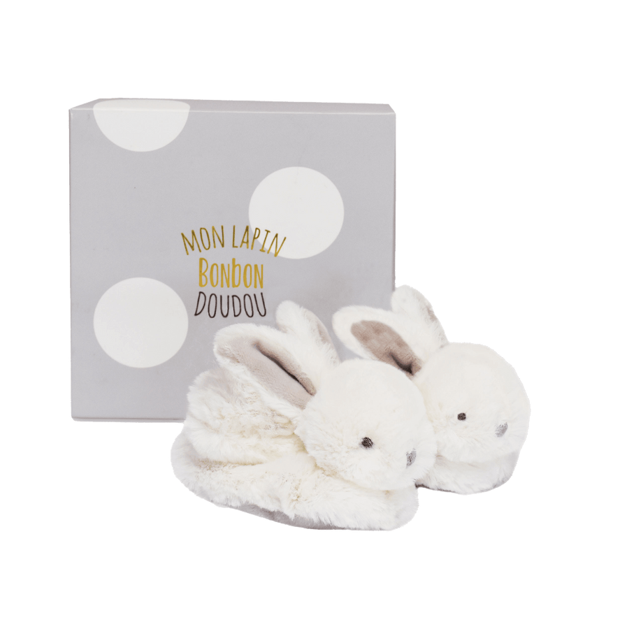 Doudou Et Compagnie Baby Slofjes Off White