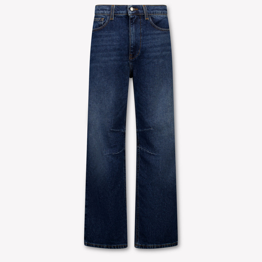 Palm Angels Unisex Kids Jeans in Blue