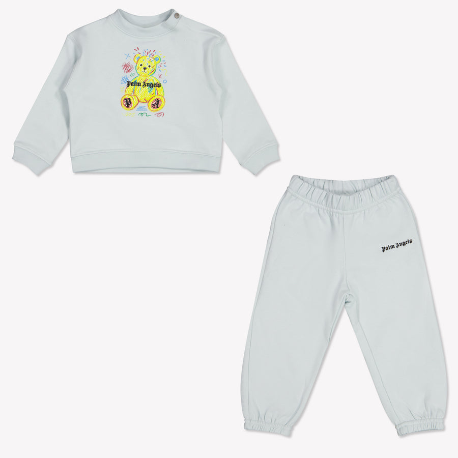 Palm Angels Baby Jongens Joggingpak In Licht Blauw