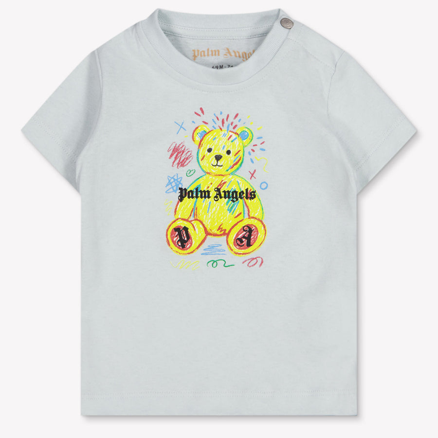 Palm Angels Baby Boys T-Shirt In Light Blue