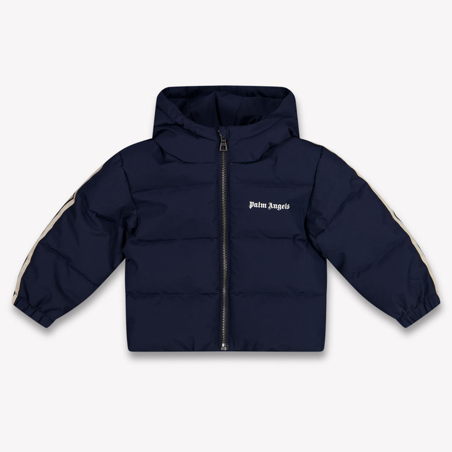 Palm Angels Baby Jongens Winterjas In Navy