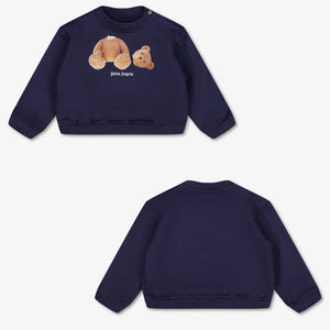 Palm Angels Baby Boys Sweater In Navy