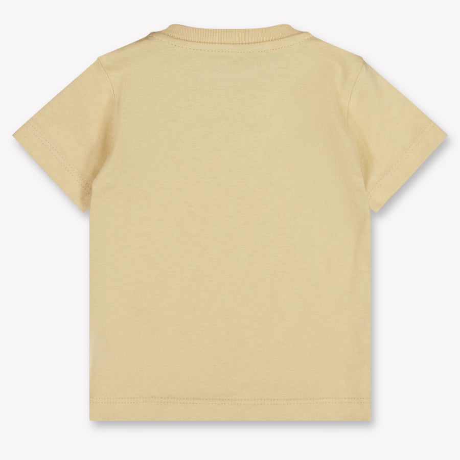 Palm Angels Baby Jongens T-Shirt In Beige