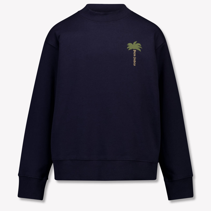Palm Angels Kinder Unisex Trui In Navy