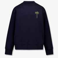 Palm Angels Kinder Unisex Trui In Navy