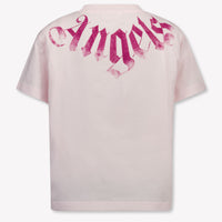 Palm Angels Kids Girls T-Shirt In Light Pink