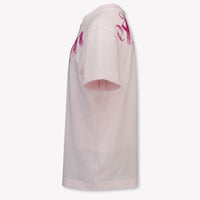 Palm Angels Kids Girls T-Shirt In Light Pink