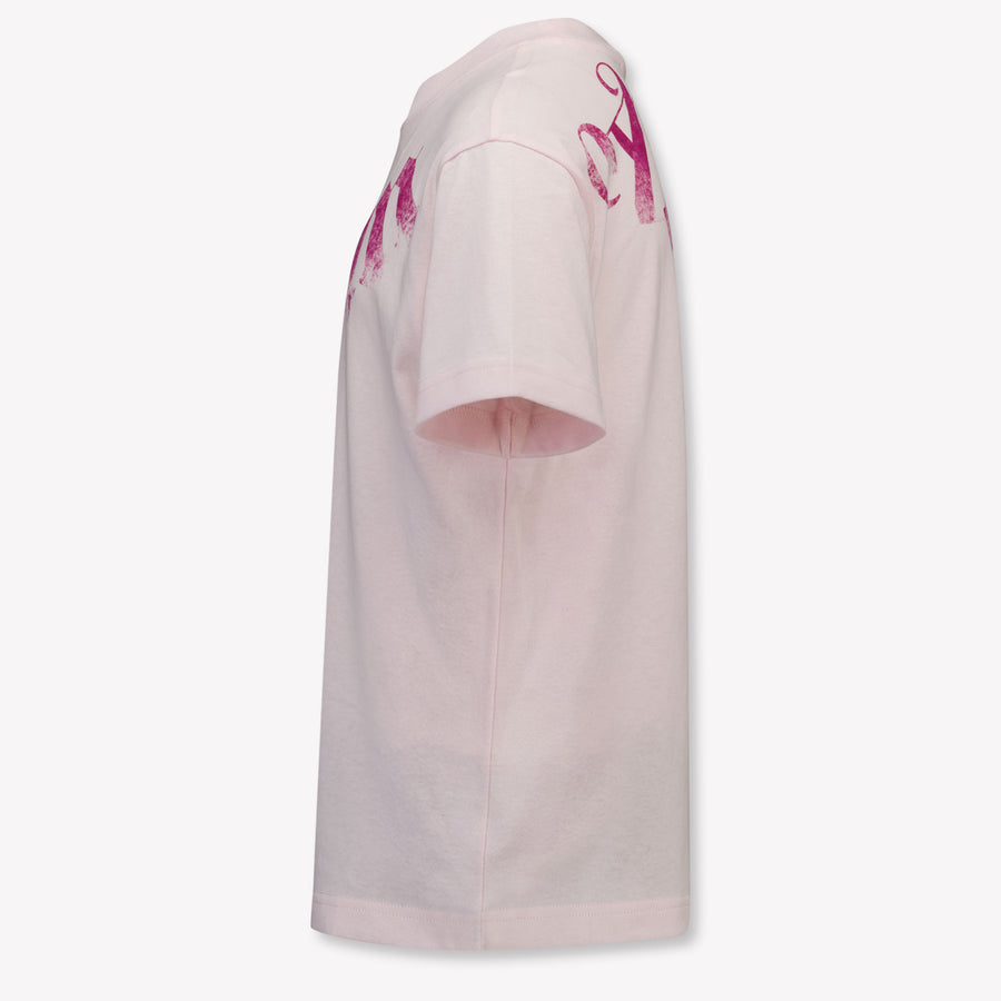 Palm Angels Kids Girls T-Shirt In Light Pink