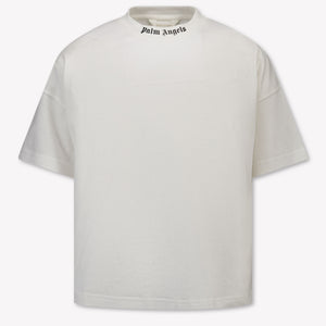 Palm Angels Kids Boys T-Shirt In White