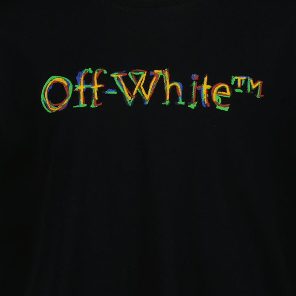 Off-White Kinder Jongens T-Shirt Zwart