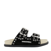 Dsquared2 Kids Unisex Slippers Black