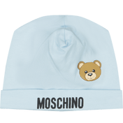 Moschino Baby Unisex Muts Light Blue