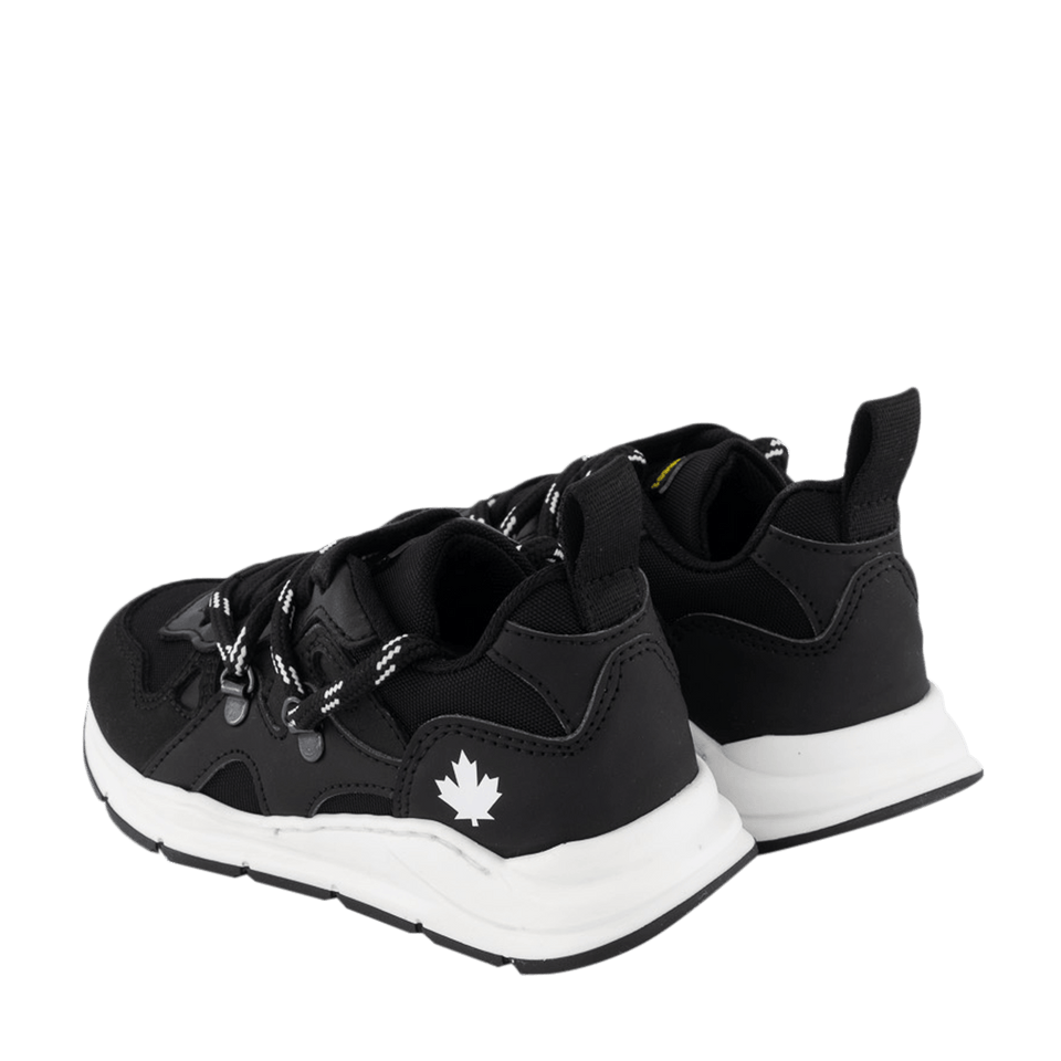 Dsquared2 Kinder Unisex Sneakers Zwart