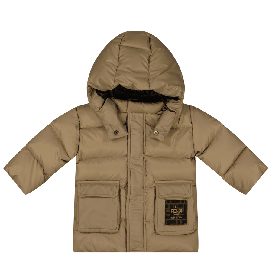 Fendi Baby Unisex Jacket Camel