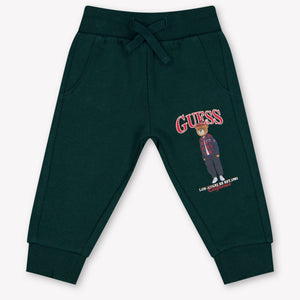 Guess Baby Boys Pants In Dark Green