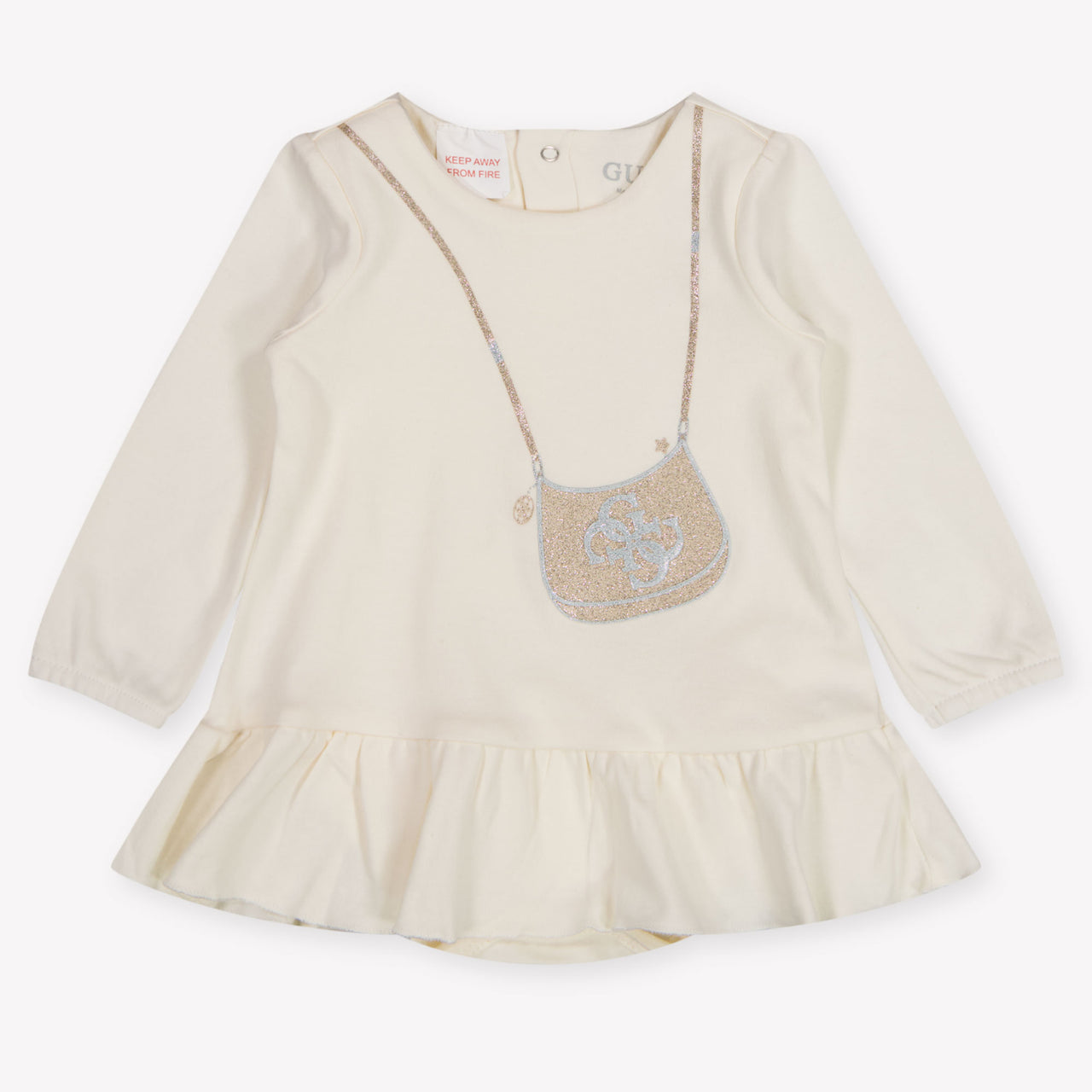 Guess Baby Meisjes Jurk In Off White