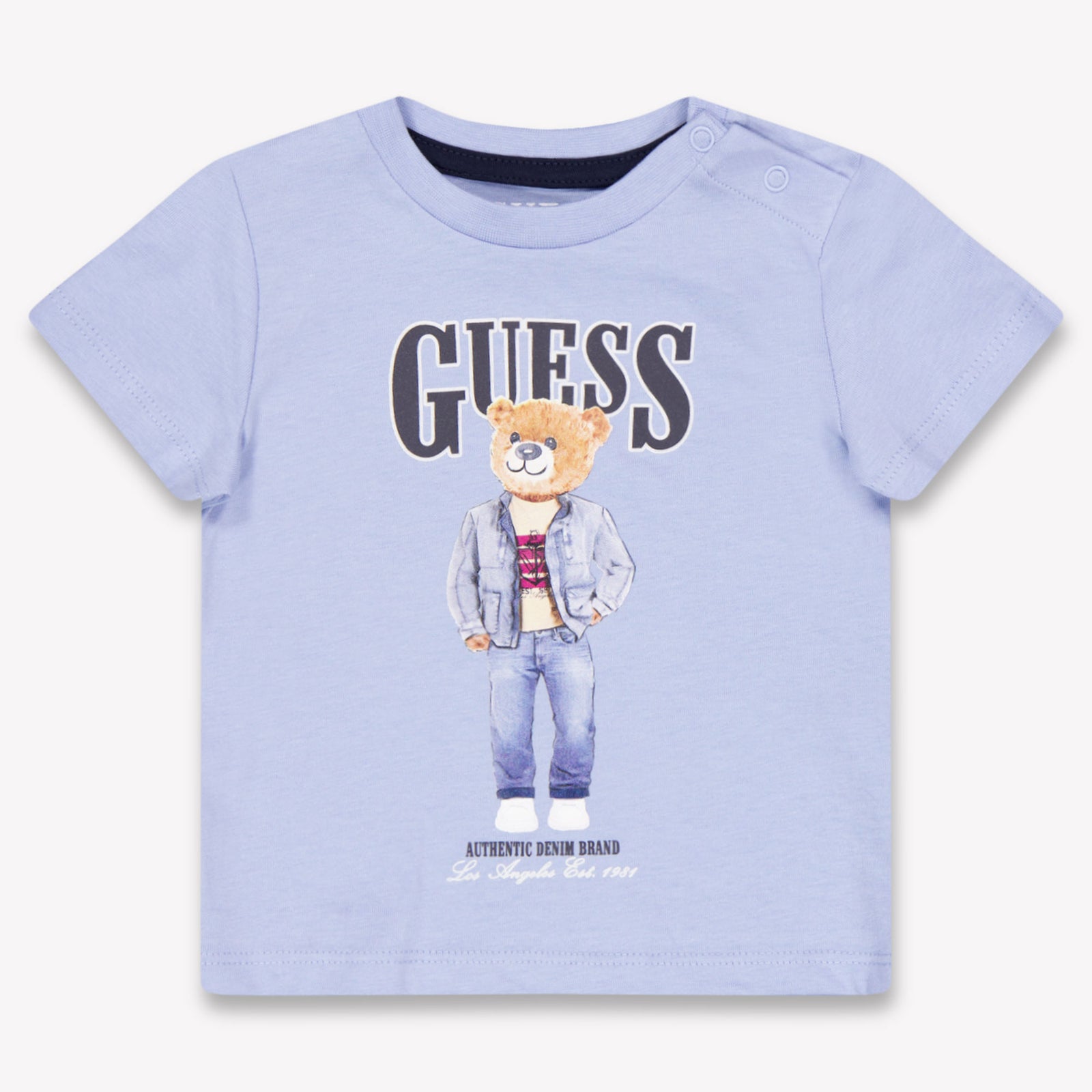 Guess Baby Jongens T-Shirt In Licht Blauw