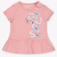 Guess Baby Meisjes Setje In Oud Roze