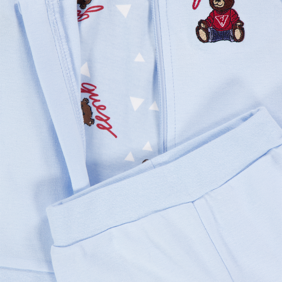 Guess Baby Jongens Joggingpak In Licht Blauw